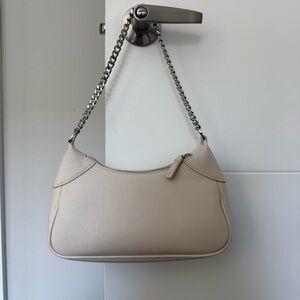 MANGO, White/Cream purse with removable, adjustable strap